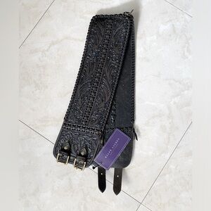 Ralph Lauren Collection leather wide belt